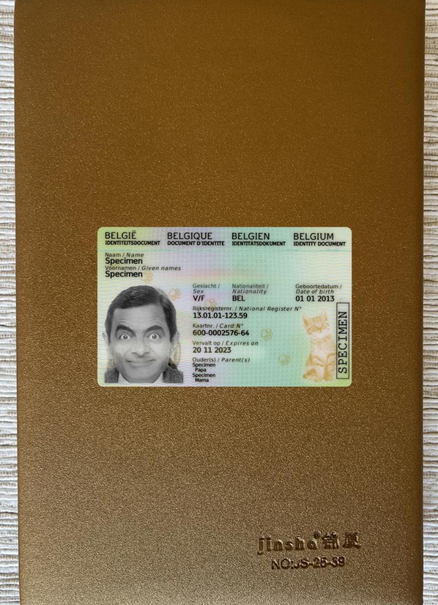 Printable Belgium kids ID 2020 present photolook sample